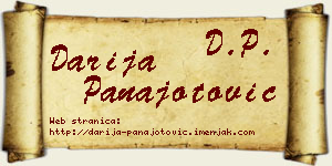 Darija Panajotović vizit kartica